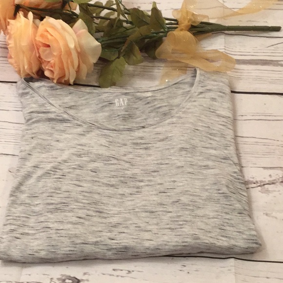 New Marled knit scoop neck long sleeve activewear Top, GAP. - Picture 4 of 5